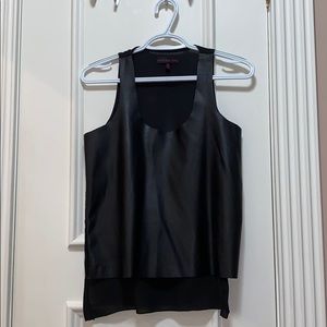 Vegan leather tank top